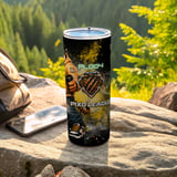 20oz Skinny Tumbler with Straw, Tiger Gamer Tumbler, VR Gaming Cup, Video Game Gift for Boys and Teens thumbnail 5