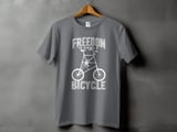 Freedom Is Riding a Bicycle | Tall Bike T-Shirt thumbnail 8
