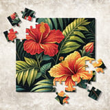 Tropical Tumbler Design, Hibiscus Flower Digital Download, Colorful Floral Tumbler Png, Floral Junk Journal Pages, Digital Scrapbooking thumbnail 12