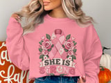 She Is Strong Faux Patchwork Tee thumbnail 19