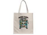 Bookish Teacher Library Cart Tote Bag thumbnail 3