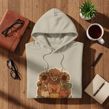 Cozy Fall Highland Cow Hoodie thumbnail 1