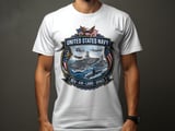 United States Navy Shirt, Patriotic USN Veteran Gift, Sea Air Land Space Emblem Military Tee, American Pride Naval Forces Apparel thumbnail 4