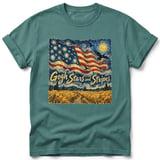 Gogh Stars and Stripes ~ Comfort Colors Premium Tee thumbnail 8