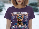 Yorkshire Terrier Total Trouble Tee thumbnail 9