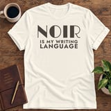 Noir Is My Writing Language Softstyle Tee thumbnail 4