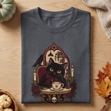 Cozy Coffee Cat Tee thumbnail 2