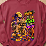 Detective Chase the Dog Halloween Sweatshirt thumbnail 5