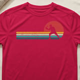 Pickleball Sport-Tek Performance Tee, Retro Sunset Player Silhouette Graphic, Vintage Athletic Court Apparel thumbnail 6