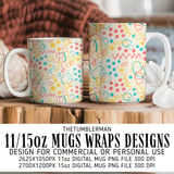 Digital Pattern, Doodle Pattern, Abstract Design, Digital Bundle, Colorful Shapes, Polka Dot, Geometric Pattern, Seamless Pattern, Digital thumbnail 4