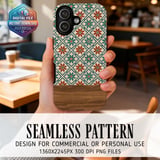 Retro Floral Tile Digital Download thumbnail 2