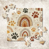 Boho Paw Print Rainbow Pattern Digital Size Bundle Png thumbnail 11