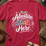 Adventure Starts Here T-Shirt thumbnail 4