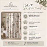 Seashell Coastal Stripe Shower Curtain thumbnail 5