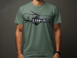 UH-60 Helicopter T-Shirt, Military Aviation Graphic Tee, Veteran Pilot Gift, Tactical Aircraft Shirt, Army Aviation Flight Crew Apparel thumbnail 1