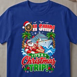 Oh Ship Christmas Cruise T-Shirt thumbnail 3