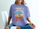 Pickleball Comfort Colors Shirt, Crazy Pickleball Lady, Vintage Graphic Tee thumbnail 8