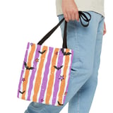 Spooky Cute Bat & Star Phone Case | Pastel Goth Halloween Striped Tote Bag | Y2K Grunge Aesthetic Fall Accessory thumbnail 10