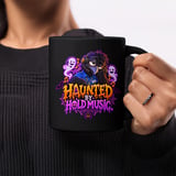 Haunted By Hold Music Crow Mug thumbnail 1
