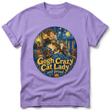 Gogh Crazy Cat Lady ~ Comfort Colors Premium Tee thumbnail 6
