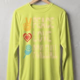 Pickleball Sport-Tek Long Sleeve Tee, Peace Love Pickleball, Sun Shield Shirt thumbnail 9