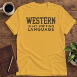 Western Is My Writing Language Softstyle Tee thumbnail 4