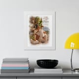 Black Woman Cozy Wall Art Framed Poster, A Life That Feels Like Mine Quote Print, Intentional Living Decor, Soft Life Affirmation Art thumbnail 3