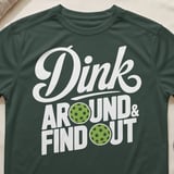 Pickleball Sport-Tek Performance Tee, Dink Around & Find Out, Athletic Pickleball Court Apparel thumbnail 5