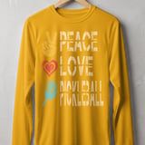 Pickleball Sport-Tek Long Sleeve Tee, Peace Love Pickleball, Sun Shield Shirt thumbnail 3