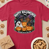 Happy Halloweiner Dachshund Crew T-Shirt thumbnail 4