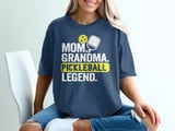 Pickleball Comfort Colors Shirt, Mom Grandma Pickleball Legend, Vintage Graphic Tee thumbnail 4