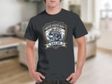US Navy Sailor T-Shirt, Patriotic Military Veteran Gift for Him, American Flag Navy Anchor Tee, Ship & Lighthouse Graphic Shirt thumbnail 3