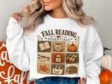 Fall Reading Essentials Art Print, Cozy Autumn Bookish Decor, Book Lover Gift, Vintage Cottagecore Fall Aesthetic, Cute Bookworm Wall Art thumbnail 1