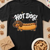 Hot Dog Dachshund Tee thumbnail 1