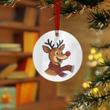 Retro Christmas Reindeer Ornament thumbnail 2