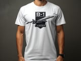 B-1 Lancer T-Shirt Military Bomber Jet Aviation Graphic Shirt, Retro Supersonic Aircraft Flight Tee, Air Veteran Pilot Gift for Him thumbnail 2