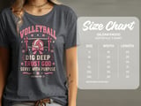 Dig Deep Trust God Volleyball Tee or Sweatshirt thumbnail 14