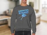 Laser Eyes Activated T-Shirt: Futuristic Cybernetic Eye Vision, Sci-Fi Neon Graphic Design thumbnail 12