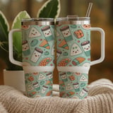 Kawaii Bites & Boba Digital Graphic Size Bundle Png thumbnail 9