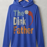 Pickleball Sport-Tek Performance Hood, The Dink Father, Lightweight Hoodie, Sun Defense Athletic Layer thumbnail 4