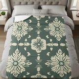 Floral Blanket Pillow Pillow Case: Botanical, Repeating, Seamless Pattern thumbnail 8