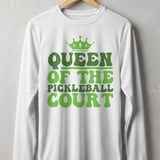 Pickleball Sport-Tek Long Sleeve Tee, Queen of the Pickleball Court, Outdoor Performance Sun Shield Shirt thumbnail 11