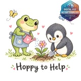 Hoppy to Help Gardening Clipart thumbnail 1