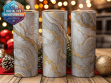 20 oz Skinny Tumbler Wrap, Marble Gold Design, Sublimation, Straight and Tapered, Digital Download, Tumbler Design, Tumbler Digital thumbnail 2