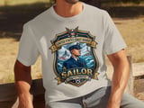 US Coast Guard Sailor Shirt, Semper Paratus Military Tee, Nautical Lighthouse Ship Emblem, Patriotic Veteran Dad Gift T-Shirt thumbnail 5