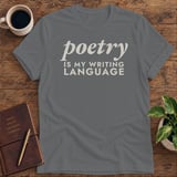 Poetry Is My Writing Language Softstyle Tee thumbnail 3