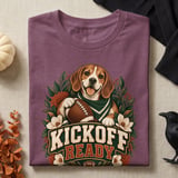 Kickoff Ready Beagle Football Tee or Sweatshirt thumbnail 1