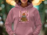 Trendy Fall Pumpkin Stack Sweatshirt, Distressed Leopard Print Checkerboard Hoodie, Cute Autumn T-Shirt Gift thumbnail 9