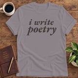 I Write Poetry Softstyle Tee thumbnail 5