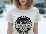 Mechanic I Fix The Easy Stuff Tee thumbnail 3